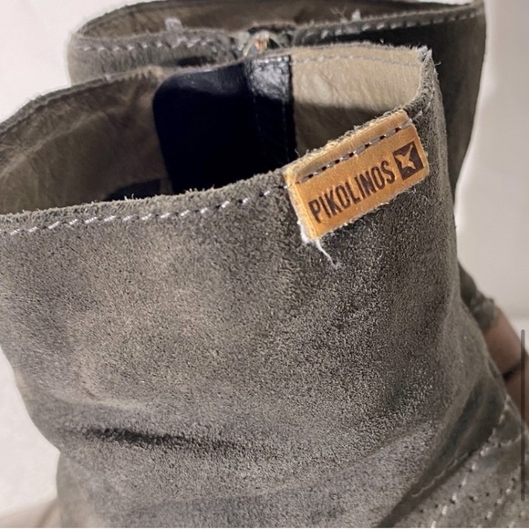 PIKOLINOS Two Tone Brown Leather Round Toe Ankle Boots 36 - Picture 7 of 15